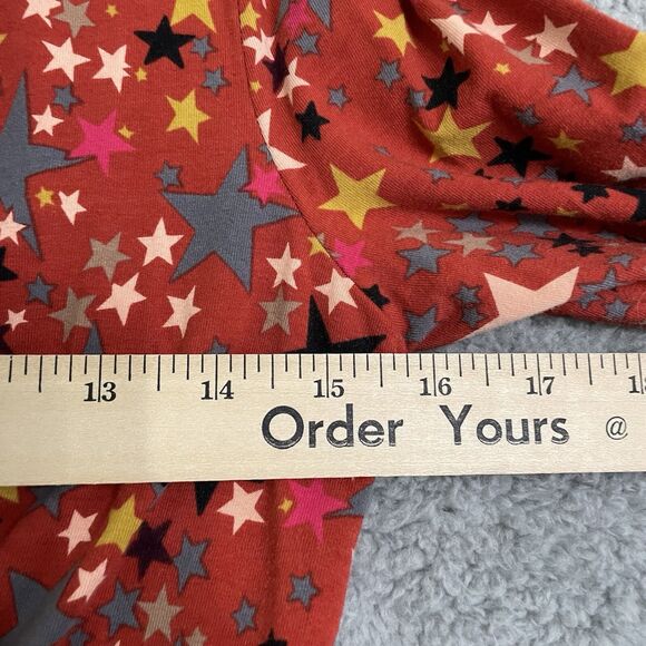 Free People Intimately Girls Like Us Red Star Printed Bodysuit Womens Medium - Picture 9 of 10